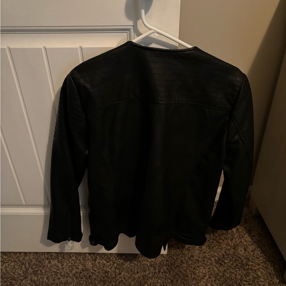 Black Faux Leather Jacket - Picture 5 of 6